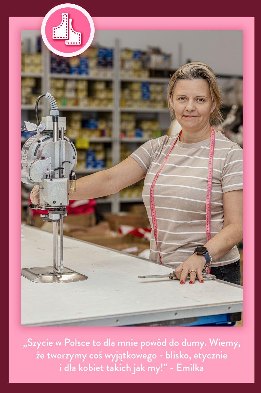 Szycie w Polsce to dla mnie powód do dumy. Wiemy, że tworzymy coś wyjątkowego - blisko, etycznie i dla kobiet takich jak my - Emilka